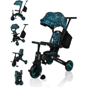 Resim Maxi Taxi Trike Plus F5 Ebeveyn Kontrollü Çift Yönlü Katlanabilir Bisiklet Siyah 