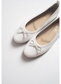 Resim Luvishoes Cilt Kadın Babet Ayakkabı 01 Beyaz 