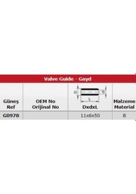 Resim Gunes G0978 Subap Gaydı In 8 Ex 8 Laguna 2,2 Master 2,5d 16v 