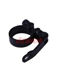 Resim Bisiklet Sele Borusu Kelepçesi Mandallı Siyah 34,9mm 31,8 Sele Borusu Uyumlu Siyah - Kırmızı - Beyaz 