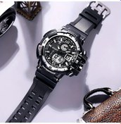 Resim Gaojunshop01 Erkek Öğrenci Multifonksiyonel Outdoor Spor Çift Ekran Led Işıklı Elektronik Saat Silvery Diğer 