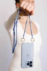 Resim Happy-Nes Sky Blue Ayarlanabilir Telefon Askısı iPhone 17 Magsafe İle Uyumlu 