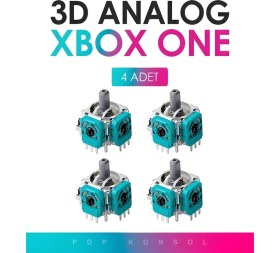 Resim 4 Adet Xbox Series S x One 3D Analog Joystick Motor Kol Tamir Yedek Parça 