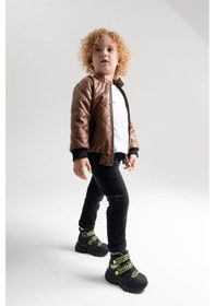 Resim Mnpc Erkek Çocuk Siyah Suya Dayanıklı Anatomik Günlük Bot 25k2b110502 Siyah 