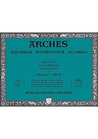 Resim Arches Suluboya Blok 640Gr 26X36Cm 10Sf 