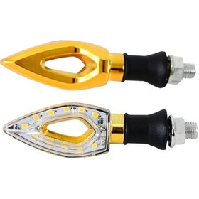 Resim Motobir Sinyal Takımı Led Sarı Delikli 