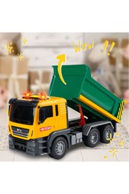 Resim Tıfıl Toys Sesli Işıklı Pilli Damperli Oyuncak Harfiyat Kamyonu 