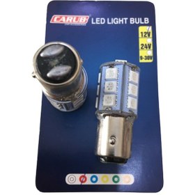 Resim Motosiklet ve Otomobil Stop Ampul 18led 1016 Çakar Kırmızı Şaşı 