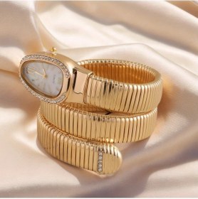 Resim Fochsia Kadınlar İçin Mavi Yılan Zincirli Kolluk Saati - Minimalist Kadın Kol Saati Diğer 