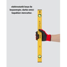 Resim Zero Land Techmrt 600 mm Su Terazisi Sarı Dalı Gövde Hassas Ölçüm 