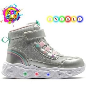 Resim Cool Kids Ortopedik Işıklı Taban Kız Çocuk Bot Gümüş 