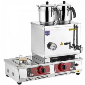 Resim Remta N11 30 Model Çift Demlikli Gazlı (CE) 23 L Çay Ocağı Inox 