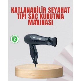 Resim HERŞEYBURDAMODA Seyahat Tipi Saç Kurutma Makinesi Katlanabilir Hafif Yapı 
