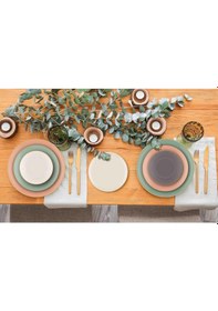 Resim The Mia Basic 24 Parça Yemek Takımı Somon Pembe 6 Kişilik 