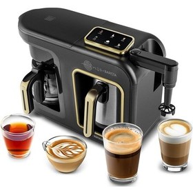 Resim Karaca Hatır Plus Barista Steel 6 in 1 Konuşan Közde Türk Kahve Makinesi 