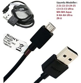 Resim AXYA Sony Şarj Kablosu Micro Usb X-XA-XA Ultra-ZR Şarj Data Kablosu 