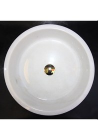 Resim Afyon Beyaz Silindir Lavabo 