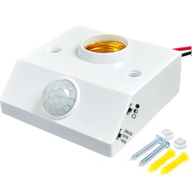 Resim nelerbulurum 360 PIR HAREKET SENSÖRLÜ Yanacağı Zamanı Ayarlanan Gece Gündüz Zaman Ayarı Opsiyonlu E27 DUY APARATI 