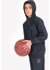 Resim Lescon Siyah Çocuk Fermuarlı Kapüşonlu Sweatshirt 23n-3139 Siyah 