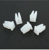 Resim Lasonstiges 30 Adet Beyaz Plastik Sabit Araba Far Bağlantı Elemanı Grommet Somun Vida Klipsleri Araba İç Aksesuarları 