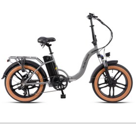 Resim Kron ELEKTRON LUNA 20 HD ELEKTRİKLİ NARDO GRİ-SİYAH BİSİKLET 