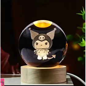 Resim Kuromi Işıklı Cam Küre Cap 6 cm Kod 63 