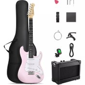 Resim Donner DST-80 ST Elektro Gitar Seti (Pembe) 