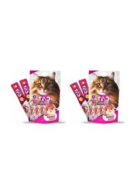 Resim Sıvı Kedi Ödülü, Ton-yengeç, 5x15 Gr 2 Paket 0.75 LT - 2.5 LT - 12 KG 
