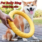 Resim 1 adet Büyük Evcil Hayvan Uçan Disk Çiğneme Oyuncak, Eğlenceli Eğitim Diş Temizleme için Köpekler için Etkileşimli Oyuncak 