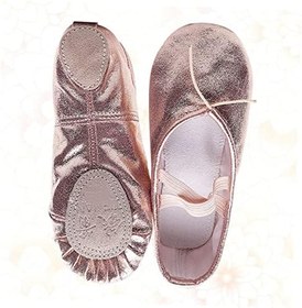 Resim pu dans ayakkabıları ayakkabı için kadın bale terlikleri bayanlar ayakkabı daireler kızlar için terlikler payetler dans bale daireler kız ayakkabı kız moda ayakkabılar pembe 