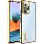 Resim m.tk moveteck Xiaomi Redmi Note 10 Pro Kılıf Kamera Lens Korumalı Parlak Renkli Logosu Açık Derin Mor 