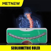 Resim 1 adet Ölçüm Cetveli - Ölçekli Elektriksiz Manuel Sırt Kavis Düzeltici, Ev, Klinik, Okul için Yeşil & Sarı Tasarım - Kullanımı Kolay, Postür Düzeltme & İzleme için Sırt Düzleştirici, Sırt Düzleştirici, Ergonomik Tasarım, Dayanıklı Yapı, otomatik ölçüm, kalan boyutta, olcum cetveli 