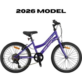 Resim Feyza Design 24" Mtb Bayan Bisiklet, 21 Vites, Mor-Lila/mavi Renk 