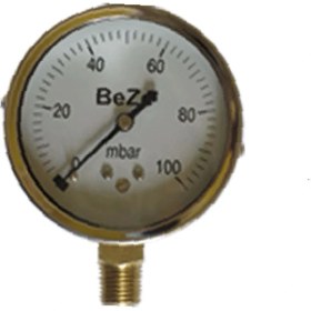 Resim Beze Sarı Gövde Manometre Ø63 /600 Mbar 