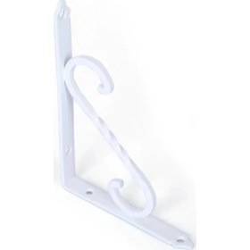 Resim Ersa Ferforje Dekoratif Raf Altı Raf Ayağı Beyaz 135 x 190 mm 