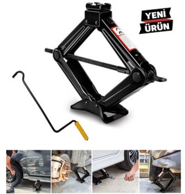 Resim 1.5 Ton Manuel Kriko-siyah-2 Yıl Garantili 