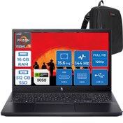 Resim Acer Nitro V15 ANV15 Ryzen 5 7535HS 16GB Ddr5 512GB SSD 6GB\u002FRTX3050\u002F75W 15.6\ Fhd 144Hz Windows 11 Pro Dizüstü Bilgisayar 41R5QLP20 + Zettaçanta 