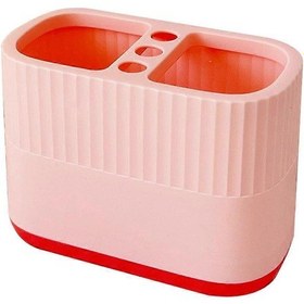 Resim Ganzhoushop Kalemlik Büyük Kapasiteli 2 Bölmeli Sevimli Karikatür Desenli Sağlam Kalem Düzenleyici Bardak Ofis Öğrencileri Ev Pembe 