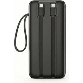 Resim Ven-dens Vd-pb060 10000 Mah Premium Power Bank Dahili Çift Kablolu Siyah 