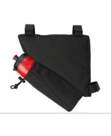 Resim Robesbon Su Geçirmez Üçgen Çanta Bisiklet Kadro Arası Matara Hazneli Polyester Malzeme 