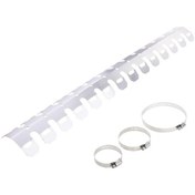 Resim Suntek Magideal 61cm Motosiklet Egzoz Susturucu Boru Koruyucu Isı Kalkanı Kapağı Gümüş 