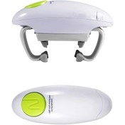 Resim Elektrik Can Açıcı Pürüzsüz Kenar Pratik Otomatik Kavan Şişesi Açıcıları Çift Kulak Cam Cam Açıcı Mutfak Tedarik 