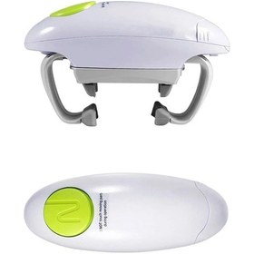 Resim Elektrik Can Açıcı Pürüzsüz Kenar Pratik Otomatik Kavan Şişesi Açıcıları Çift Kulak Cam Cam Açıcı Mutfak Tedarik 