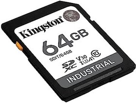 Resim Kingston Endüstriyel SD Kart, 100MB/s'ye kadar, Yüksek Dayanıklılık, UHS-I U3 V30 A1, (SDIT/64GB) 