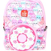 Resim Pink Cat Unisex Çocuk Two in One Sırt Çantası 