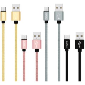 Resim Tiger Micro Usb 3.0A 1Mt Örgü-Halat Hızlı Şarj Usb Kablo Tuc-A86 (526978895) 
