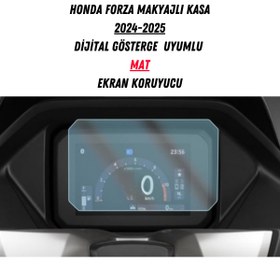 Resim UniqAnatolia Honda Forza Makyajlı Kasa 2024-2025 Dijital Gösterge Uyumlu Mat Ekran Koruyucu 