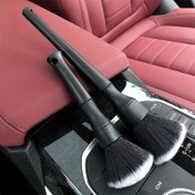 Resim 1 Adet Yumuşak Kıllı Araç Detaylandırma Fırçası - Kolay Tutuş ve Etkili Toz Alma için Ergonomik Siyah Saplı İç Temizlik Aracı, Araba Temizleme Aksesuarları 