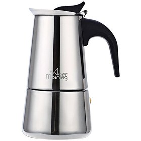 Resim FE001-4 200 ML Paslanmaz Çelik Indüksiyonlu Inox Espresso Kahve Makinesi 