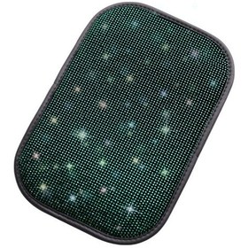 Resim Araba Elmas Kol Dayama Kutusu Yastık Kişiselleştirilmiş Araba Süslemeleri Kir Ve Kaymaz Black Green Diamond 